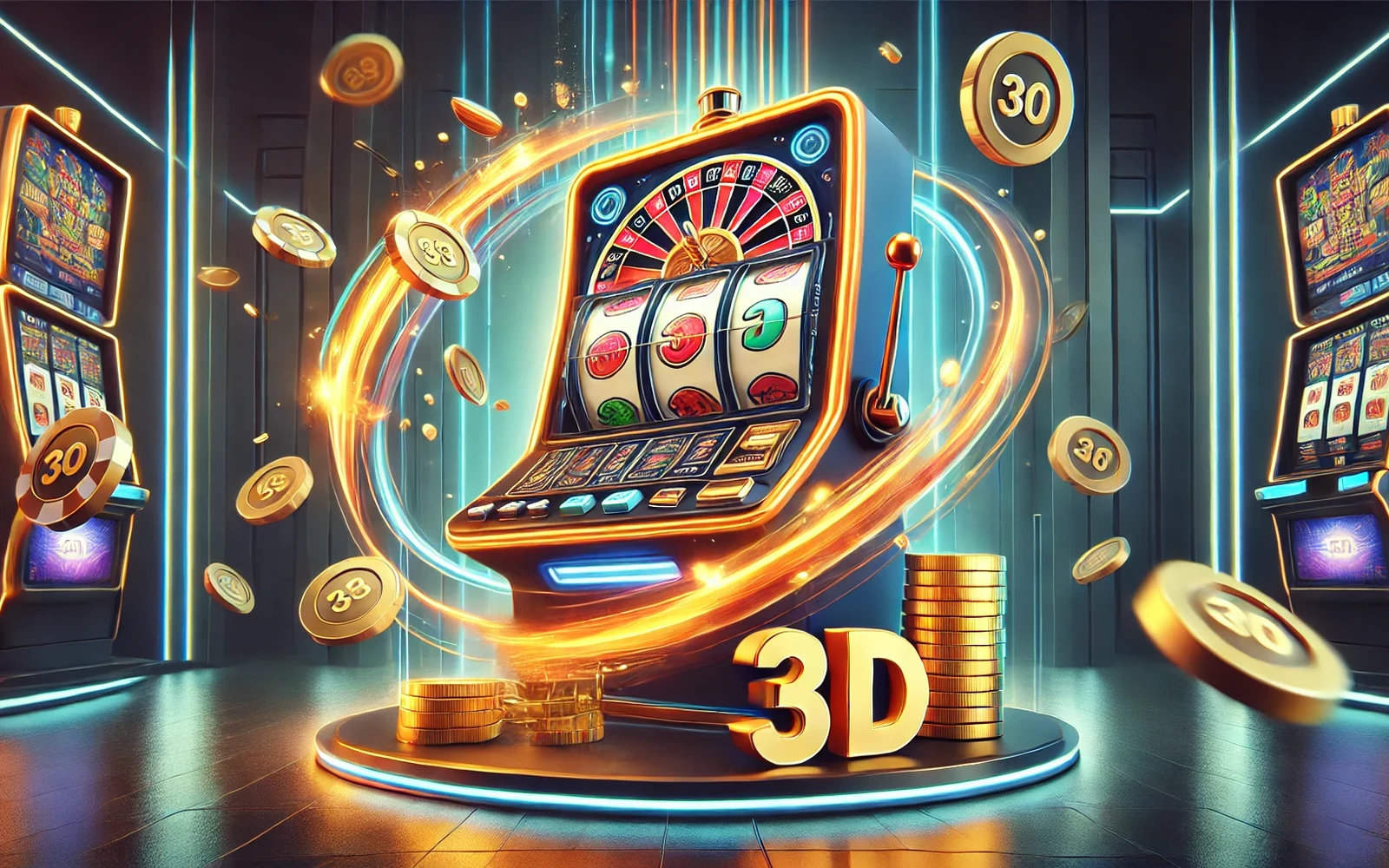 หน้าจอเกมสล็อต ib8 พร้อมรีลและปุ่มควบคุมการเดิมพัน